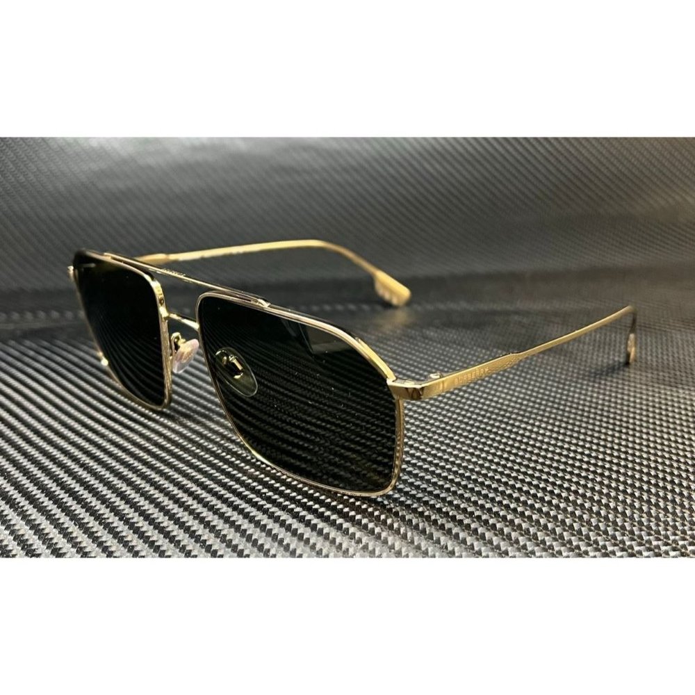 Burberry Gold and Green Aviator Sunglasses
